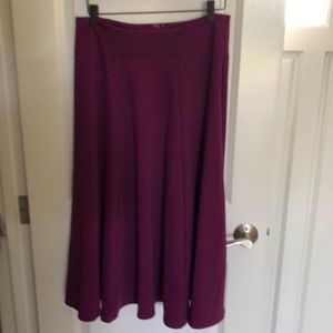 A-line midi skirt